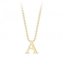 9ct Yellow Gold Initial "A" Pendant