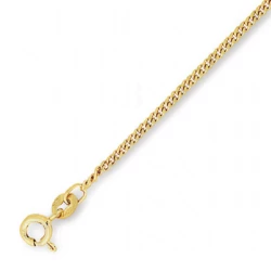 9ct Yellow Gold 18" Fine Curb Chain