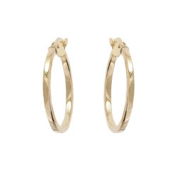 9ct Yellow Gold 20mm Hoops