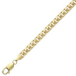 9ct Yellow Gold 8.25" Curb Bracelet Gents