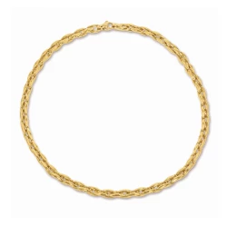 9ct Yellow Gold Parmier Link Necklace