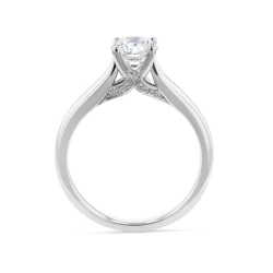 Alecia Platinum and Diamond Ring Upright