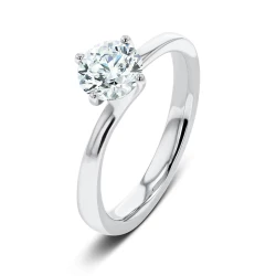 Amelia Platinum and Diamond Solitaire Engagement Ring