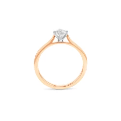Athena 18ct Rose Gold 0.31ct Brilliant Cut Diamond Solitaire Ring