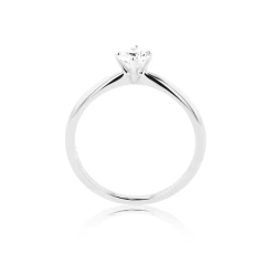 Athena Collection Platinum & Diamond Solitaire Ring - 0.37ct