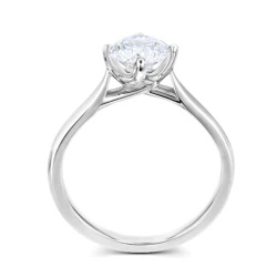 Athena Platinum 0.40ct Diamond Solitaire Engagement Ring upright profile