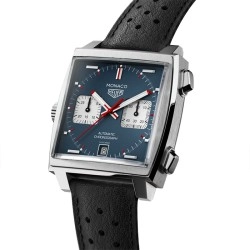 TAG Heuer Monaco Collection Blue Dial Strap Watch - 39mm