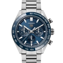 TAG Heuer Carrera Automatic Chronograph Blue Dial Watch - 44mm