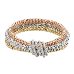 Fope 18ct Gold & Diamond Mialuce Collection Bracelet