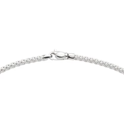 Fope Prima Three Rondel Necklace with Diamond Pave Clasp