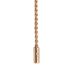 Fope Aria Collection 18ct Rose Gold Scattered Diamond Rondel Lariat Style Necklace