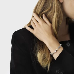 Georg Jensen Moonlight Grapes Bracelet 206 on a female wrist