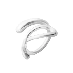 Georg Jensen Silver Mercy Swirl Design Ring - 634E