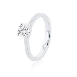 Grace Collection Platinum & Diamond Engagement Ring - 0.62ct
