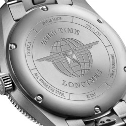 LONGINES SPIRIT ZULU TIME Automatic Anthracite Dial Watch - 42mm
