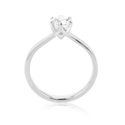 Lara Collection Platinum & Diamond Solitaire Engagement Ring - 0.60ct