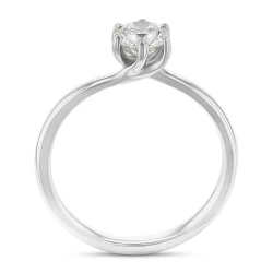 Lara Platinum & 0.56ct Diamond Solitaire Engagement Ring Upright