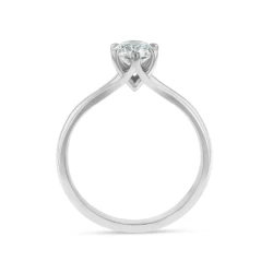 Lara Platinum & 0.63ct Diamond Solitaire Ring Upright