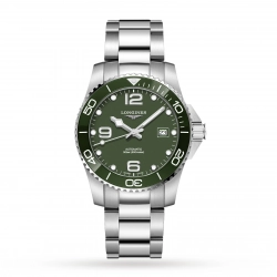 Longines HydroConquest Automatic Green Dial Watch - 41mm