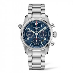 Longines Spirit Collection Automatic Chronograph Blue Dial Watch - 42mm