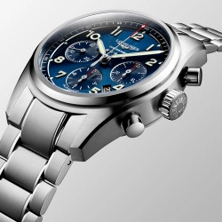 Longines Spirit Collection Automatic Chronograph Blue Dial Watch - 42mm