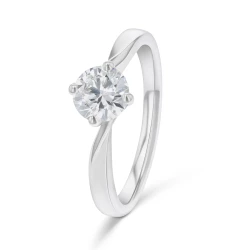 Lois Platinum and Diamond Solitaire Ring