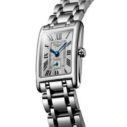 Longines Dolcevita 20.8mm Silver Flinqué Dial angled