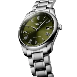 Longines Master Collection with Green Dial Angled View