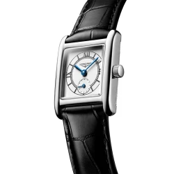 Longines Mini DolceVita with strap angled view
