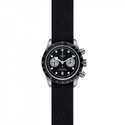 TUDOR Black Bay Chrono Black Dial Fabric Strap Watch - 41mm