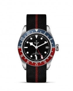 TUDOR Black Bay GMT Black Dial Fabric Strap Watch - 41mm
