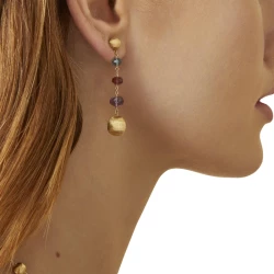 Marco Bicego Africa Colore Drop Earrings on Model