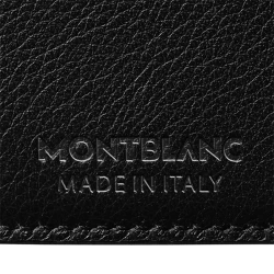 Montblanc logo impression detail on back of wallet