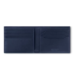 Montblanc Meisterstück Wallet 8cc Ink Blue Inside
