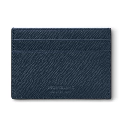 Montblanc Sartorial 5 Card Holder blue leather back
