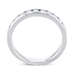 Platinum 0.50ct Brilliant Cut Diamond Channel Set Wedding Ring