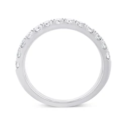 Platinum 0.50ct Brilliant Cut Diamond Micro Claw Set Wedding Ring