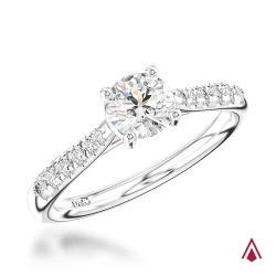 Skye Classic Platinum & Diamond Solitaire Engagement Ring 
