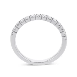 Platinum & 0.25ct Brilliant Cut Diamond Claw Set Wedding Ring