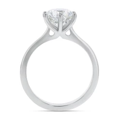 Platinum & 2.00ct Diamond Solitaire Ring Upright