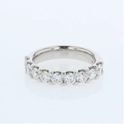 Platinum & Diamond Claw Set Eternity Ring - 1.50ct