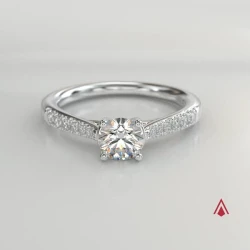 Platinum Skye Classic 0.40ct Diamond Solitaire Engagement Ring 360 degree video