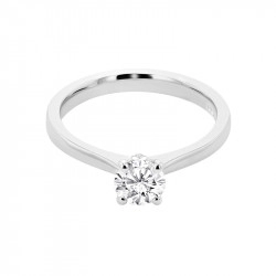 Alecia Collection Platinum & Diamond Solitaire Engagement Ring - 0.61ct