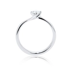 Amelia Collection Platinum & Diamond Solitaire Ring - 0.35ct