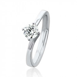 Amelia Collection Platinum & Diamond Solitaire Engagement Ring - 0.53ct