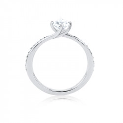 Annie Collection Platinum & Diamond Solitaire Ring - 0.60ct