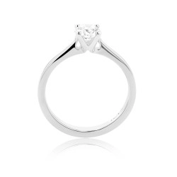 Grace Collection Platinum & Diamond Engagement Ring - 0.61ct