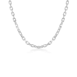 Silver Filed Trace Chain - 20"