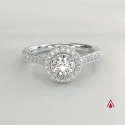 Skye Platinum & Diamond Cluster Engagement Ring 360 degree video