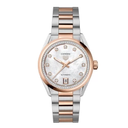 TAG Heuer Carrera Date 36mm Mother of Pearl Diamond Dial